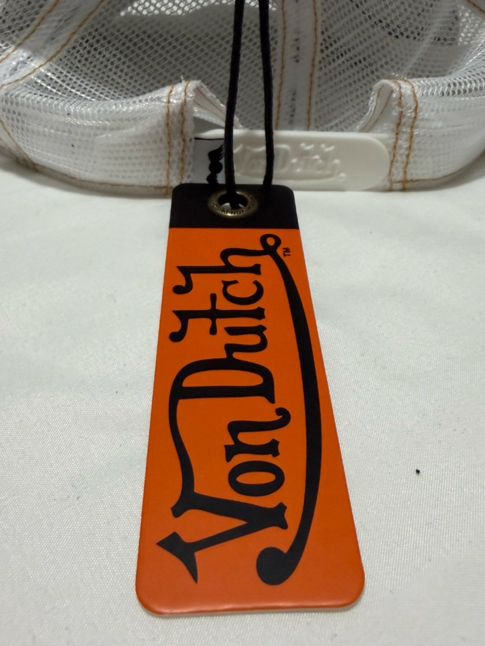 NEW Light Stone Denim Snapback Trucker Hat by Von Dutch - Picture 5 of 6